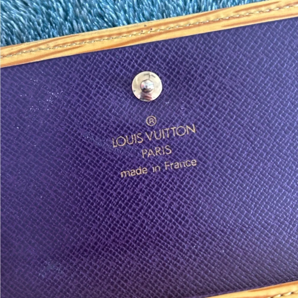 Louis Vuitton Yellow EPI Leather Elise Compact Wallet SP0030